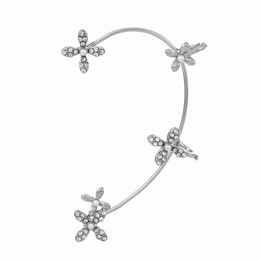 Wholesale Diamond Butterfly Ear Cuff Alloy Earrings