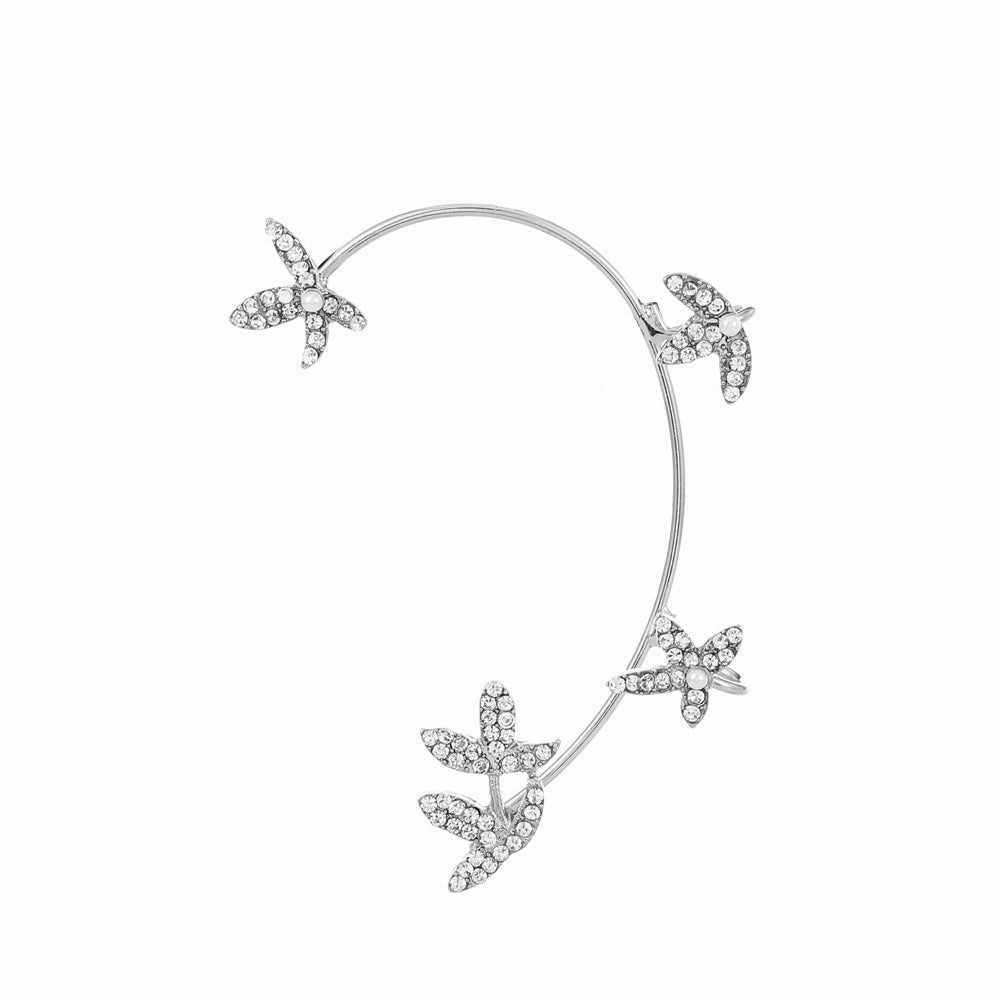 Wholesale Diamond Butterfly Ear Cuff Alloy Earrings
