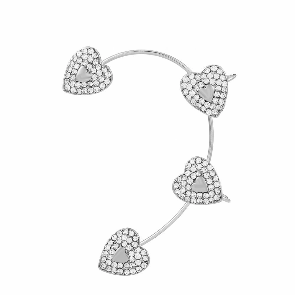 Wholesale Diamond Butterfly Ear Cuff Alloy Earrings