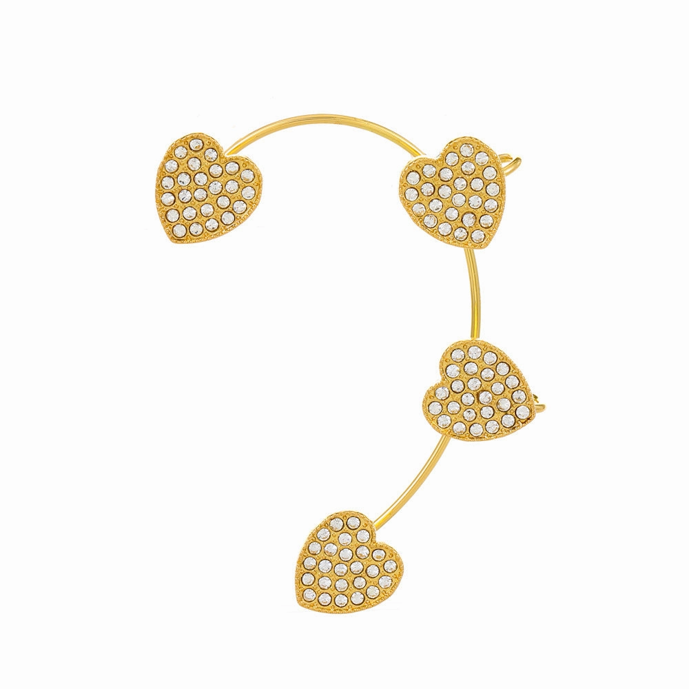 Wholesale Diamond Butterfly Ear Cuff Alloy Earrings