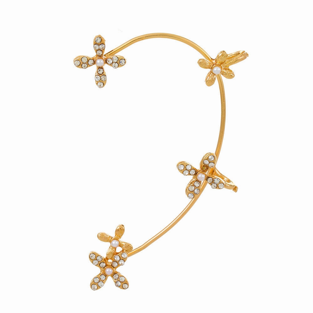Wholesale Diamond Butterfly Ear Cuff Alloy Earrings