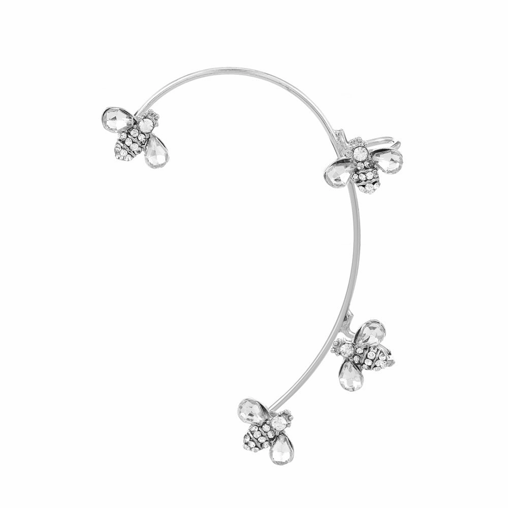 Wholesale Diamond Butterfly Ear Cuff Alloy Earrings