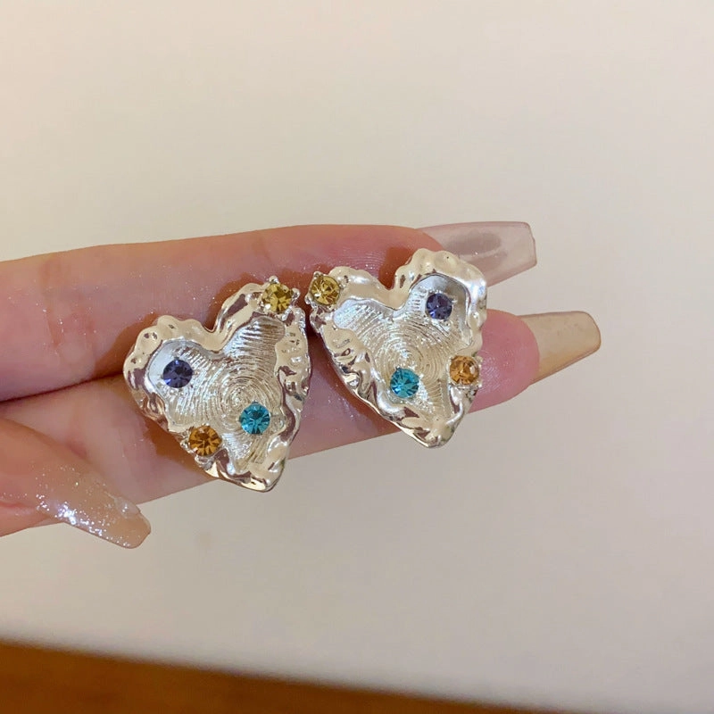Wholesale Diamond Butterfly Flower Five Pointed Star Tassel Alloy Earrings