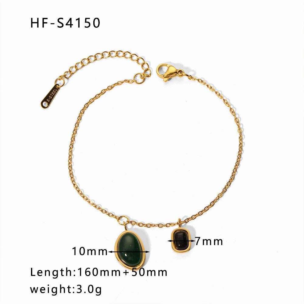 Wholesale Diamond Chain Heart Shaped Pearl Pendant Bracelet