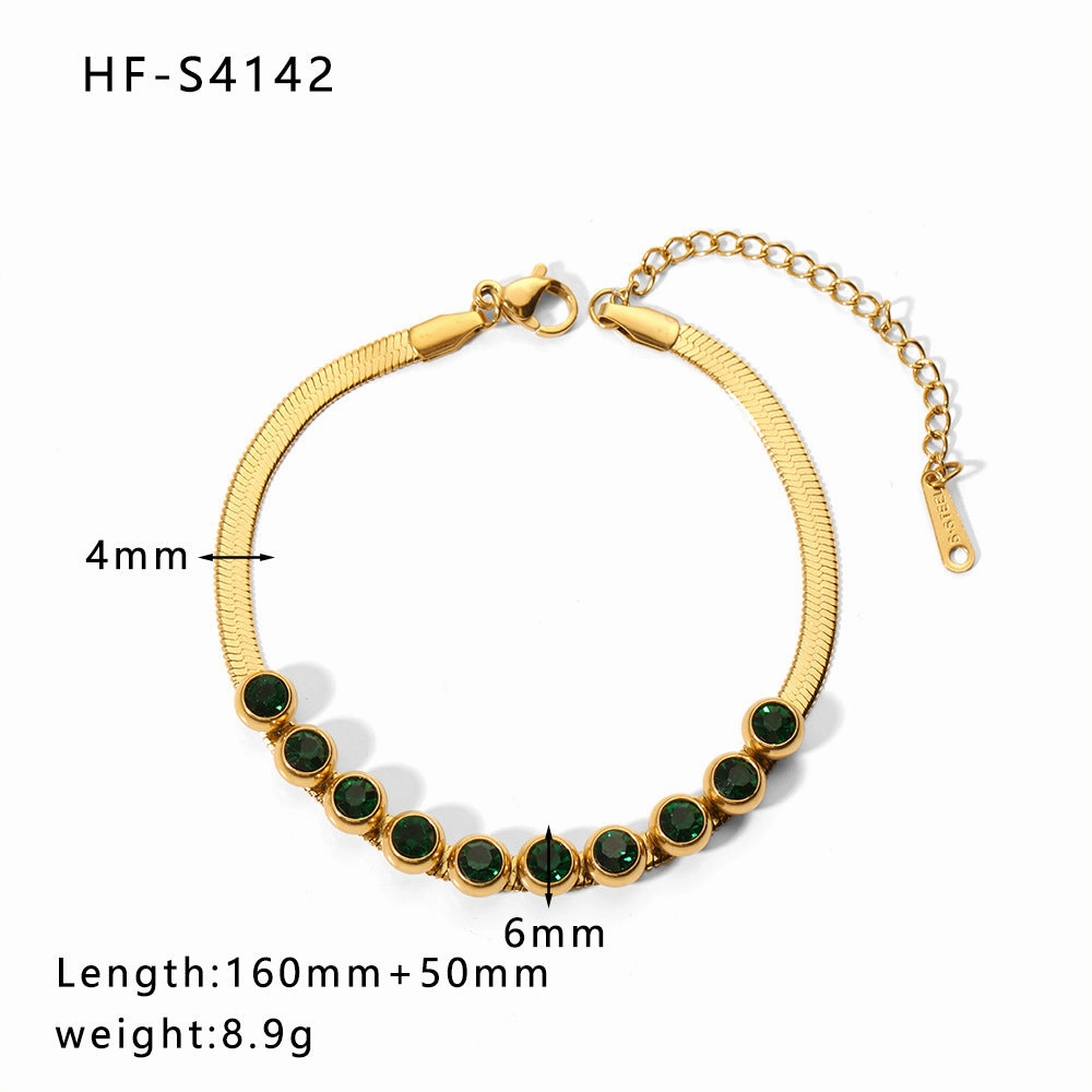 Wholesale Diamond Chain Heart Shaped Pearl Pendant Bracelet