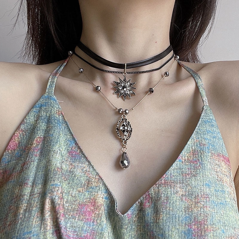 Wholesale Diamond Crystal Gem Necklace