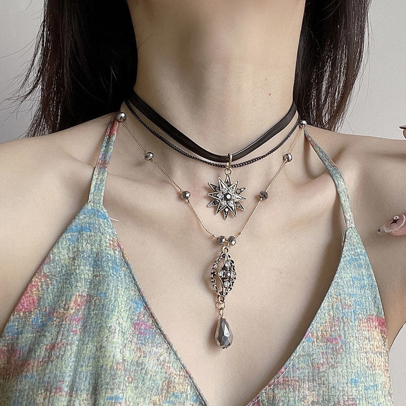 Wholesale Diamond Crystal Gem Necklace