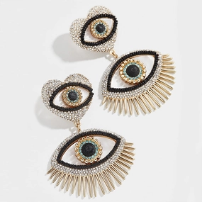 Wholesale Diamond Devil's Eye Bead Earrings OLY-ES-YD001