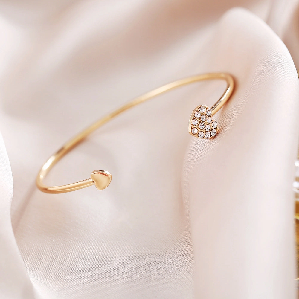 Wholesale Diamond Heart Alloy Bracelet