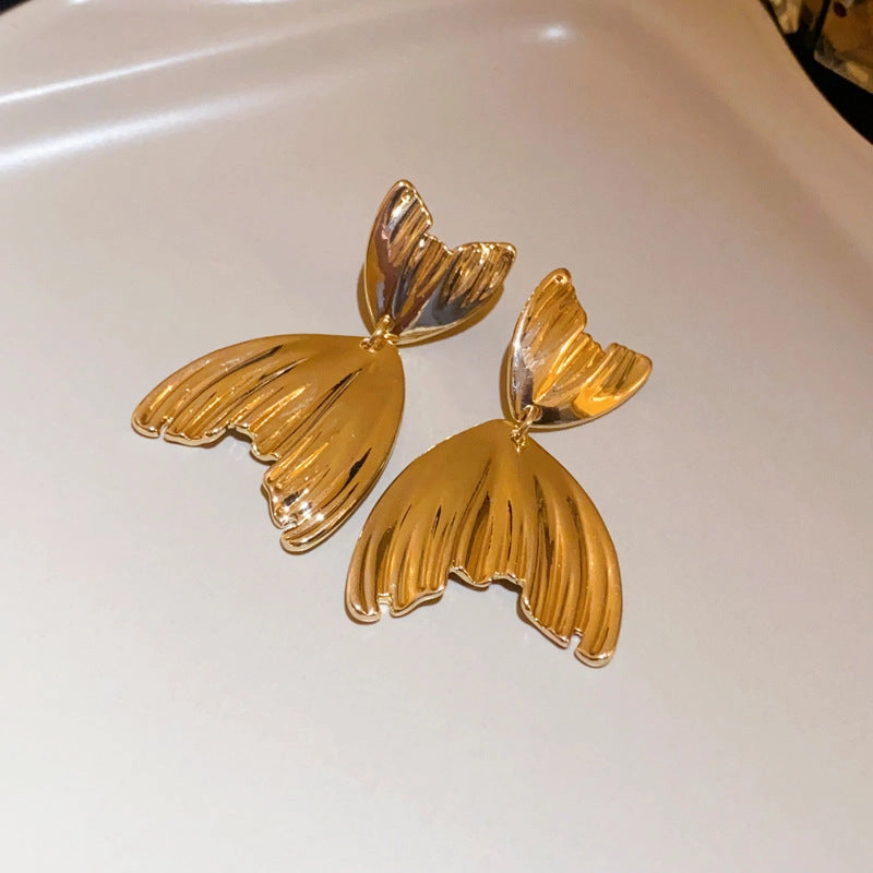 Wholesale Diamond Inlaid Flower Oval Pearl Alloy Earrings