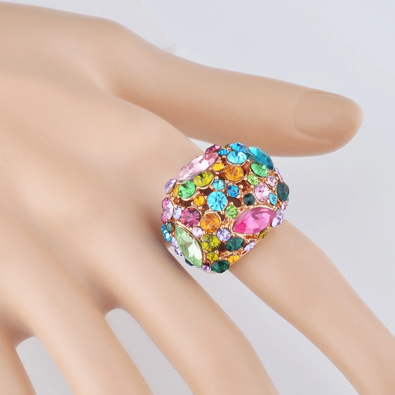 Wholesale Diamond Inlaid Metal Rings