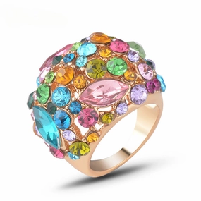 Wholesale Diamond Inlaid Metal Rings