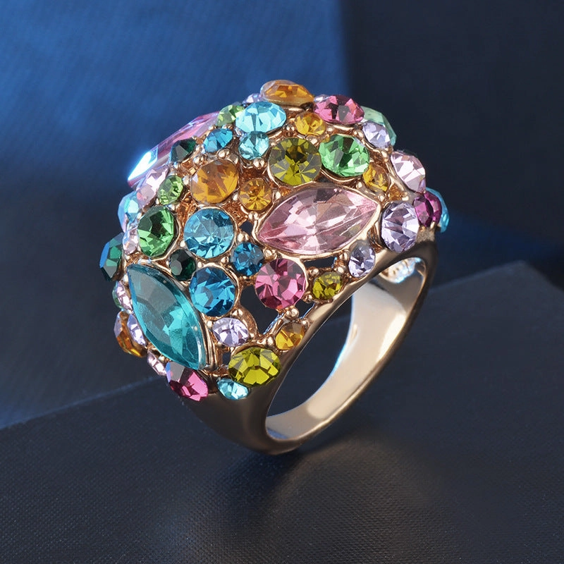Wholesale Diamond Inlaid Metal Rings