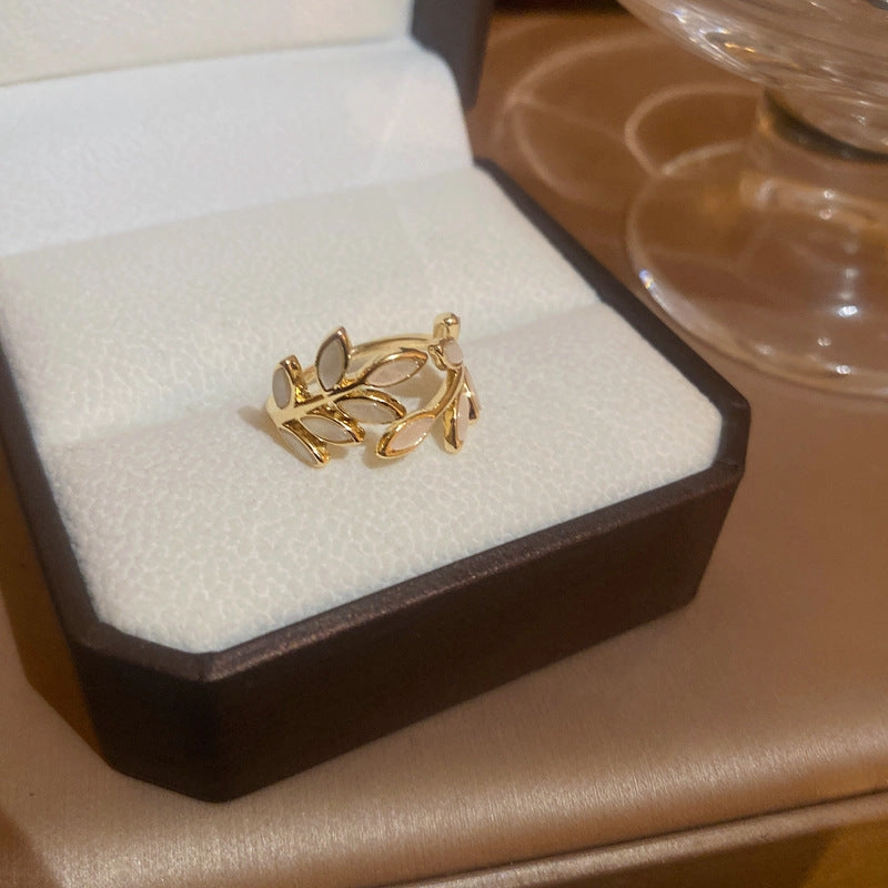 Wholesale Diamond Inlaid Zircon Geometric Opening Metal Rings