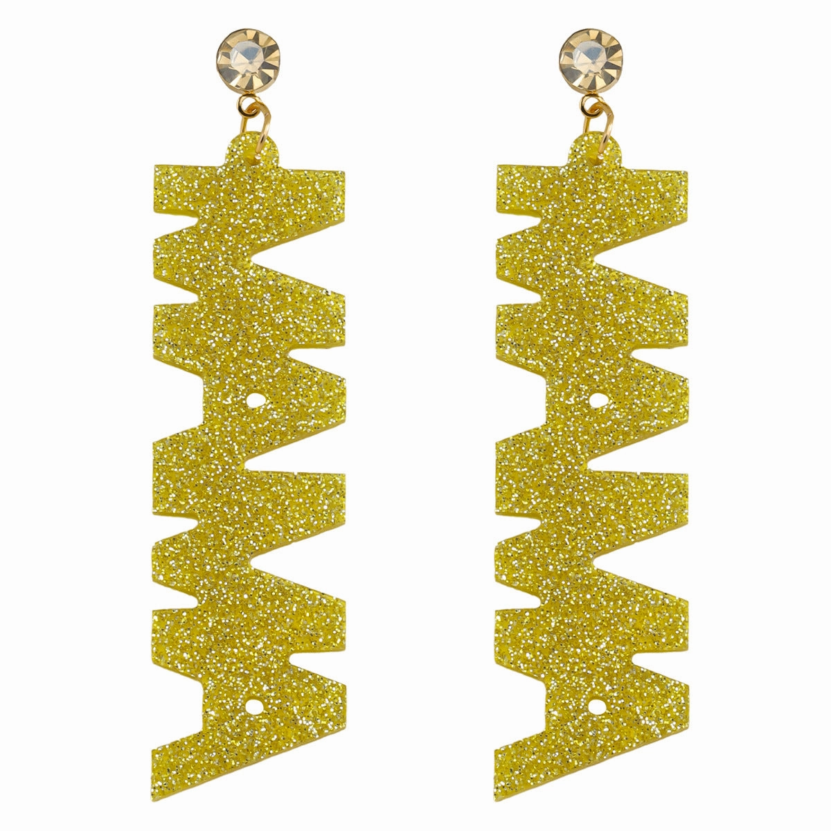 Wholesale Diamond letter link earrings