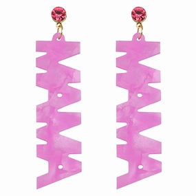 Wholesale Diamond letter link earrings