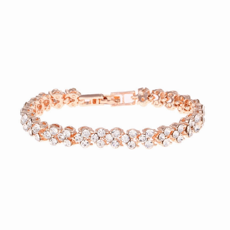 Wholesale Diamond Roman Crystal Alloy Bracelet