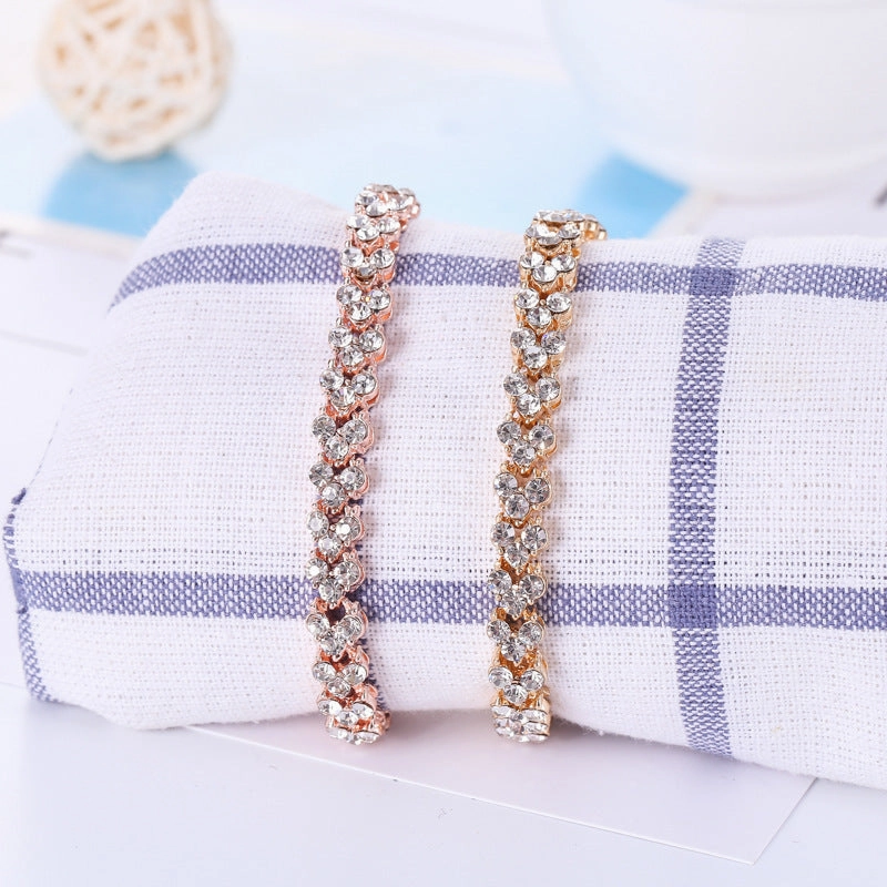 Wholesale Diamond Roman Crystal Alloy Bracelet