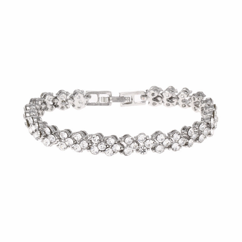 Wholesale Diamond Roman Crystal Alloy Bracelet
