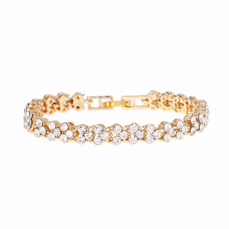 Wholesale Diamond Roman Crystal Alloy Bracelet