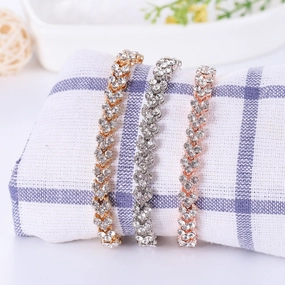 Wholesale Diamond Roman Crystal Alloy Bracelet
