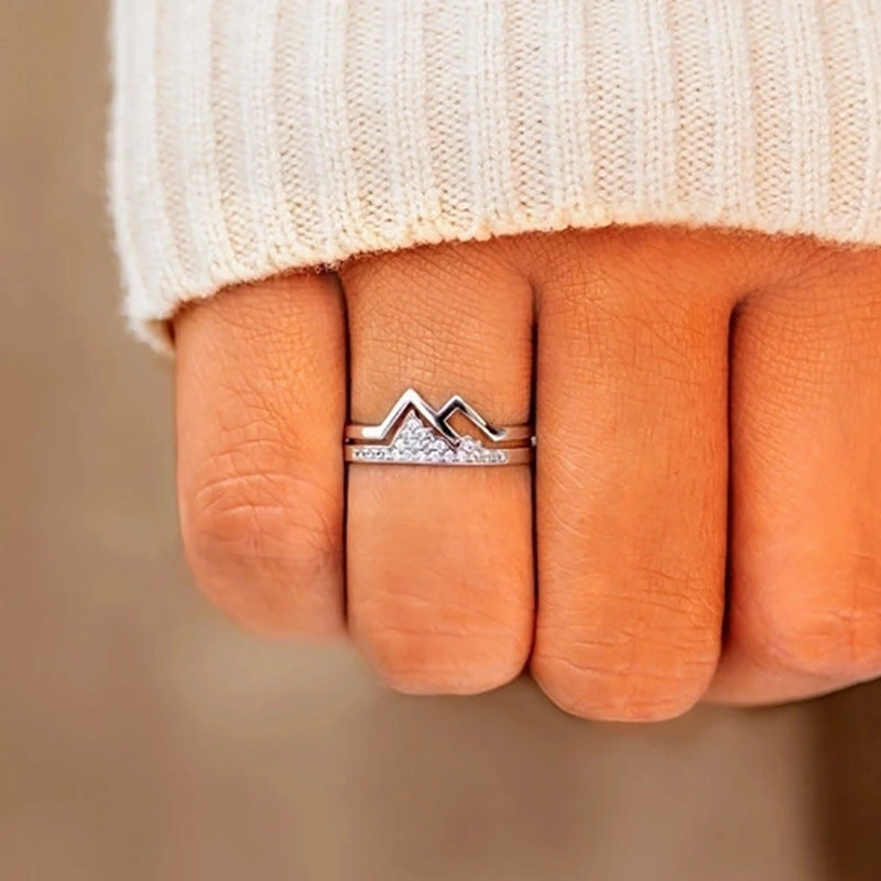Wholesale Diamond Row Sterling Silver Rings
