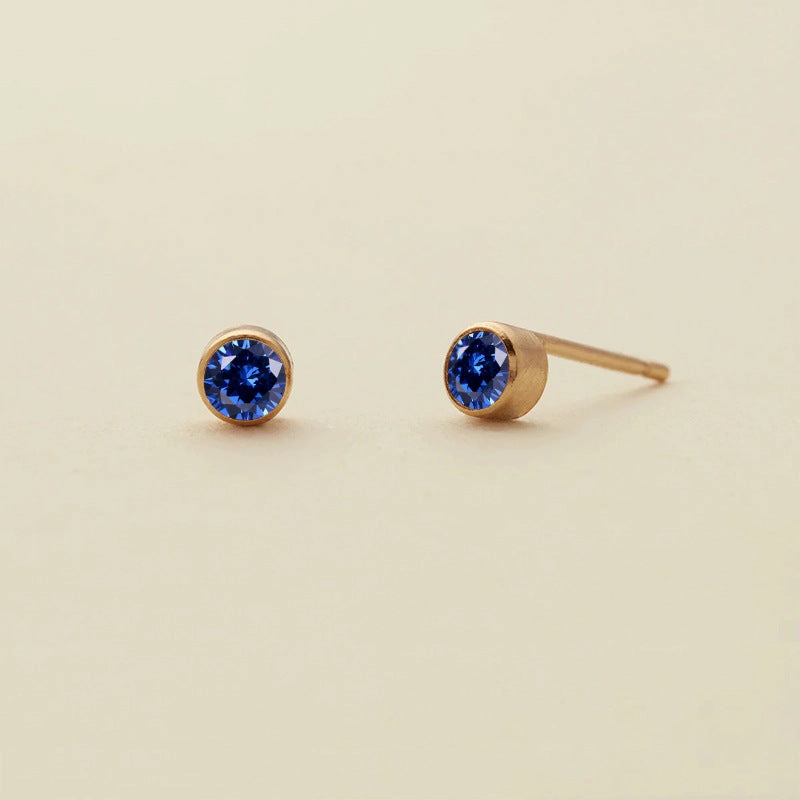 Wholesale Diamond Set Colored Rhinestone Stainless Steel Earbones Earrings