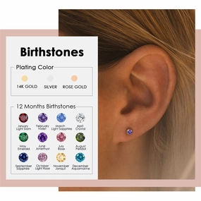 Wholesale Diamond Set Colored Rhinestone Stainless Steel Earbones Earrings