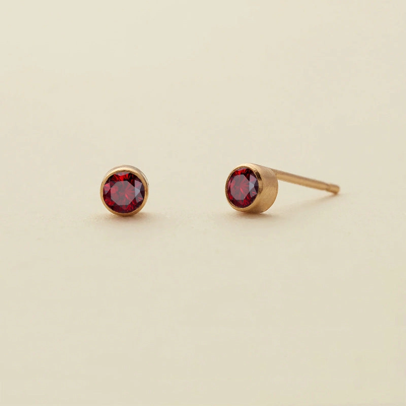 Wholesale Diamond Set Colored Rhinestone Stainless Steel Earbones Earrings