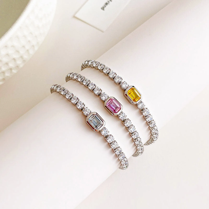Wholesale Diamond Square Bracelet