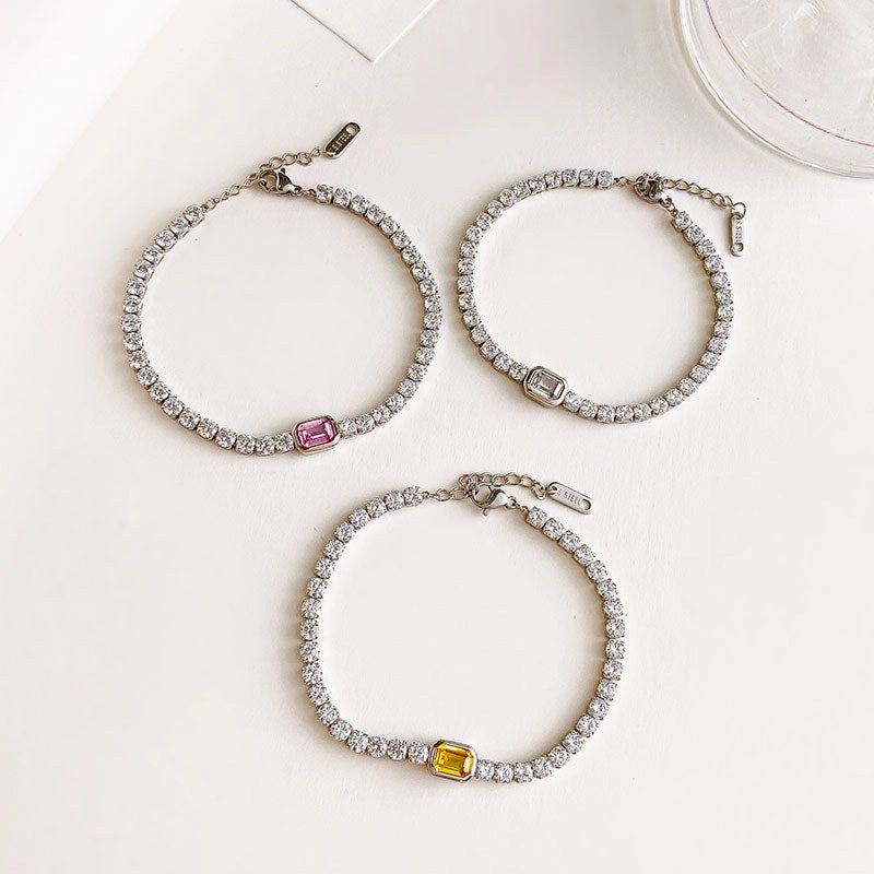 Wholesale Diamond Square Bracelet