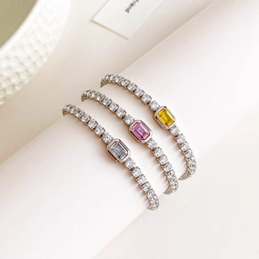 Wholesale Diamond Square Bracelet