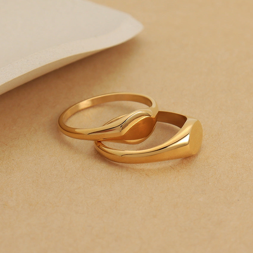 Wholesale Diamond Stainless Steel Titanium Steel Ring