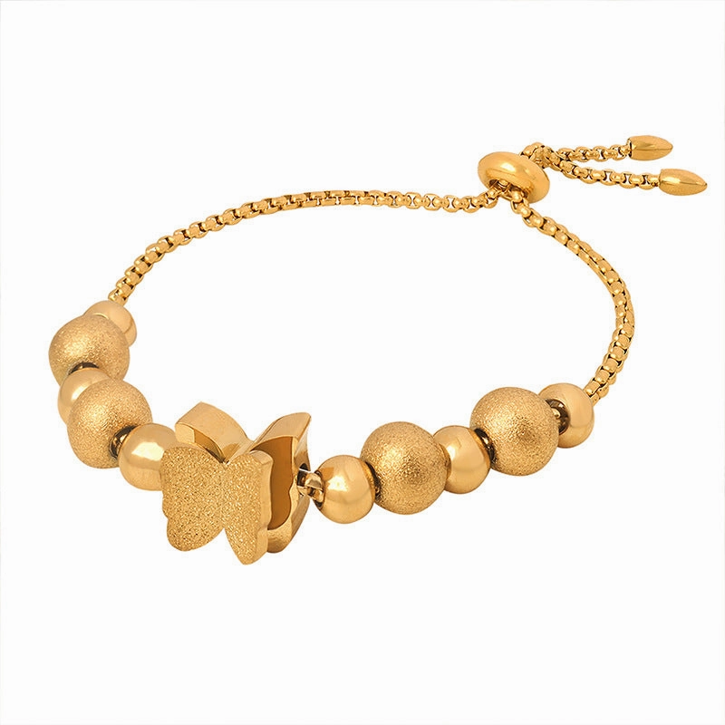 Wholesale Diamond Studded Titanium Steel Bracelet