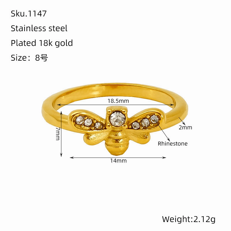 Wholesale Diamond twist ring for women geometric index finger ring internet celebrity ring