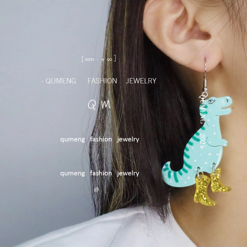 Wholesale Dinosaur Cute Acrylic Earrings