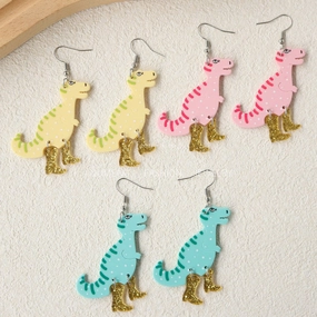 Wholesale Dinosaur Cute Acrylic Earrings