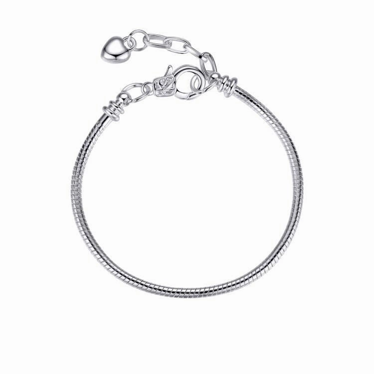 Wholesale DIY Big Hole Bead Lobster Buckle Basic Bracelet