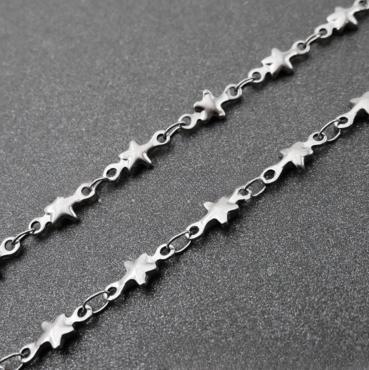Wholesale DIY Clavicle Heart-shaped Stainless Steel Necklace