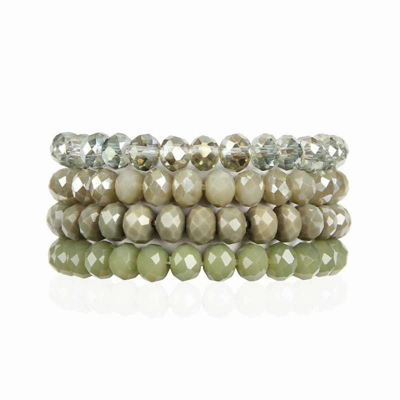 Wholesale DIY Crystal Colorful Elastic Bracelet