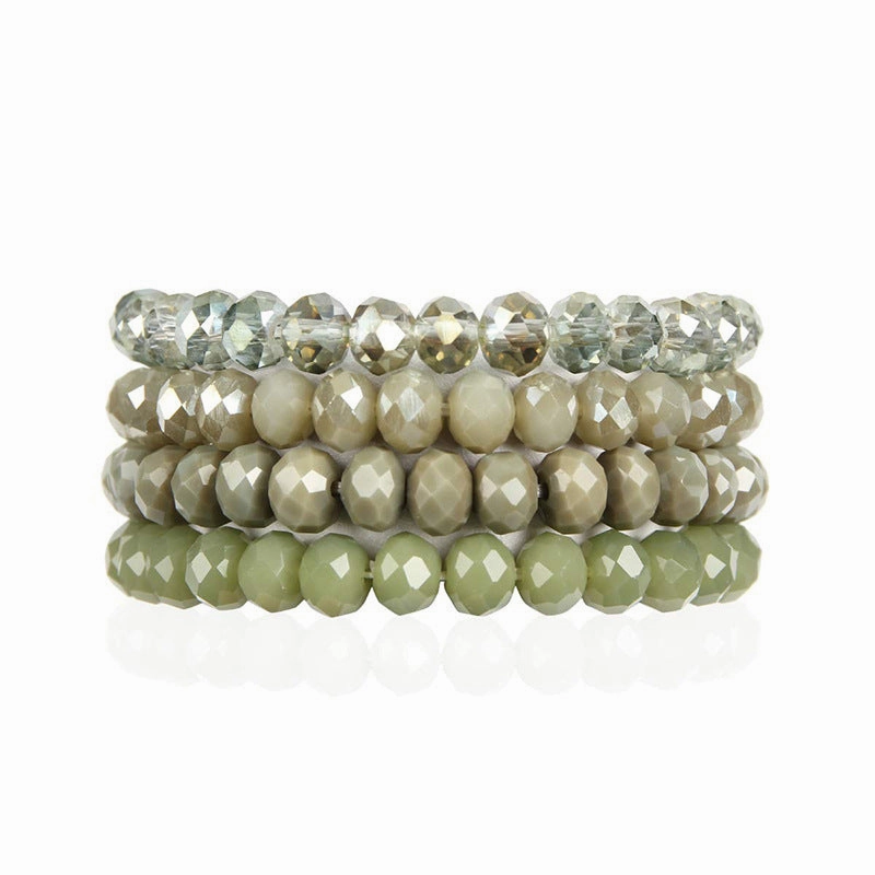 Wholesale DIY Crystal Colorful Elastic Bracelet