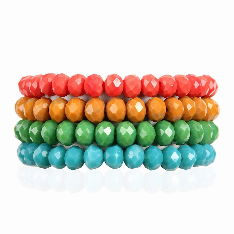 Wholesale DIY Crystal Colorful Elastic Bracelet