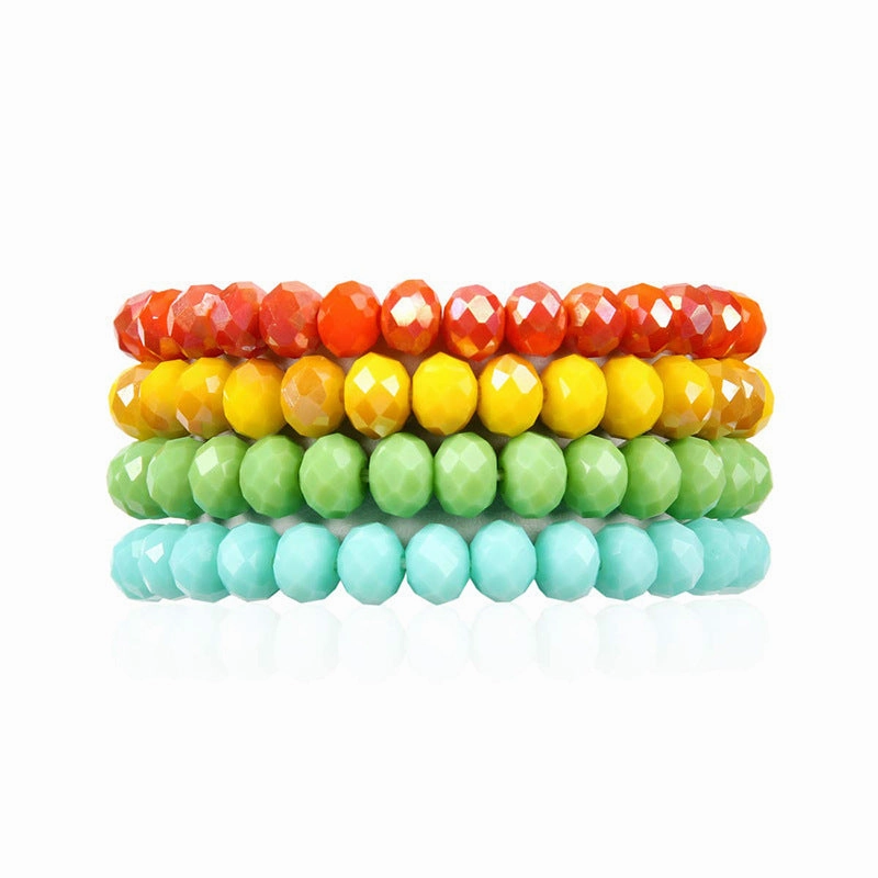Wholesale DIY Crystal Colorful Elastic Bracelet