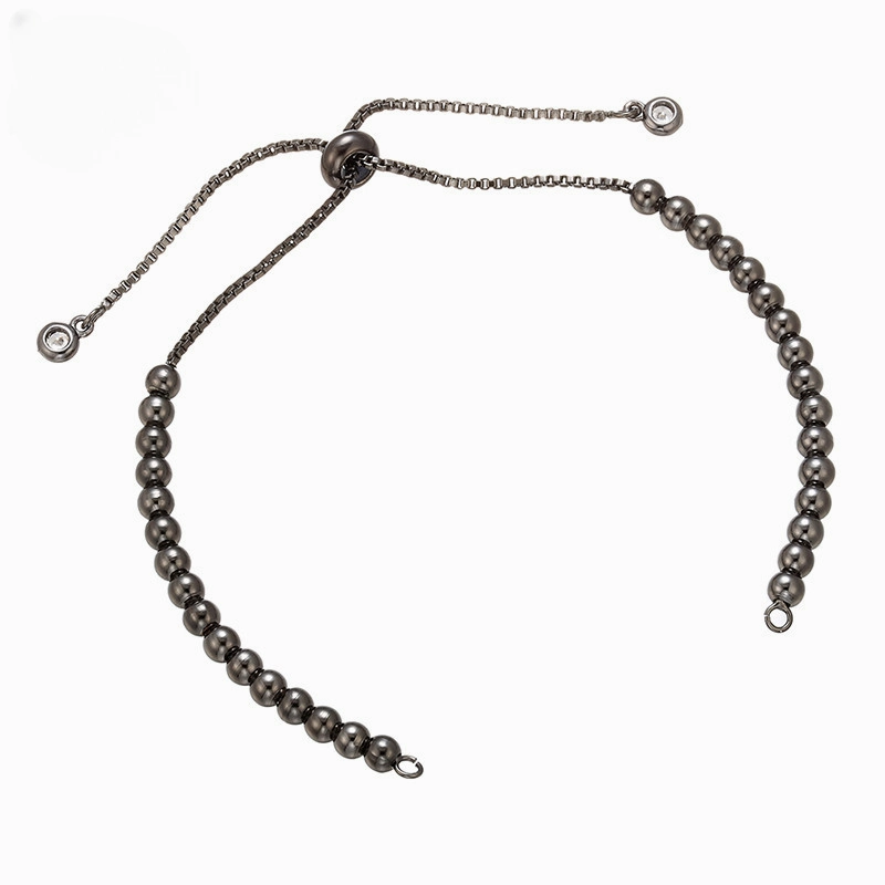 Wholesale DIY Semi-finished Bracelet Accessories Copper Bead Chain Adjustable Bracelet