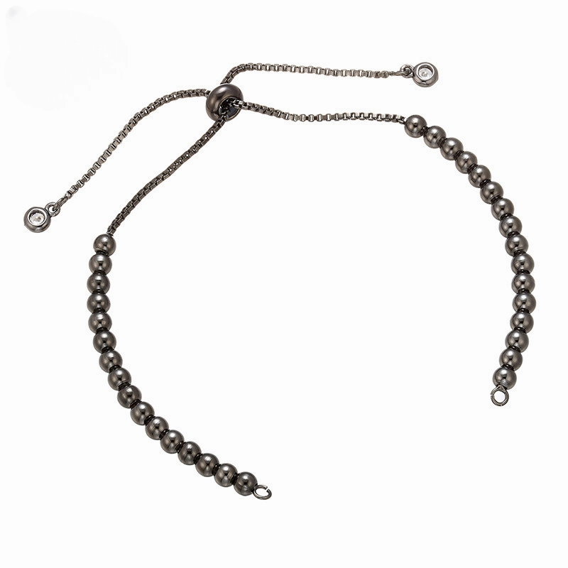 Wholesale DIY Semi-finished Bracelet Accessories Copper Bead Chain Adjustable Bracelet