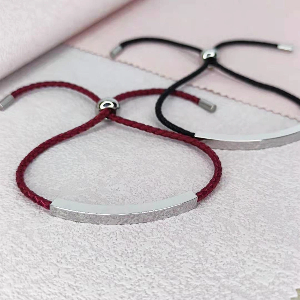 Wholesale DIY Stainless Steel Braided Rope Bracelet