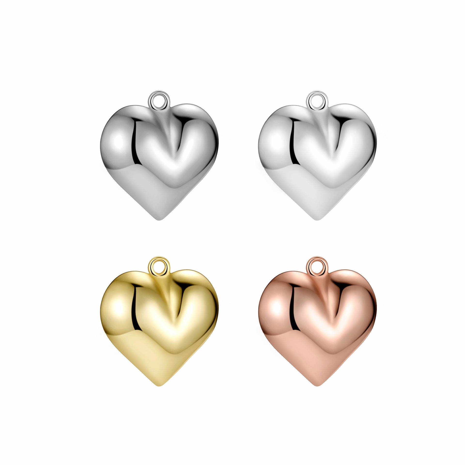 Wholesale DIY Sterling Silver Love Heart Bracelet Accessories