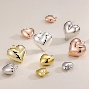 Wholesale DIY Sterling Silver Love Heart Bracelet Accessories