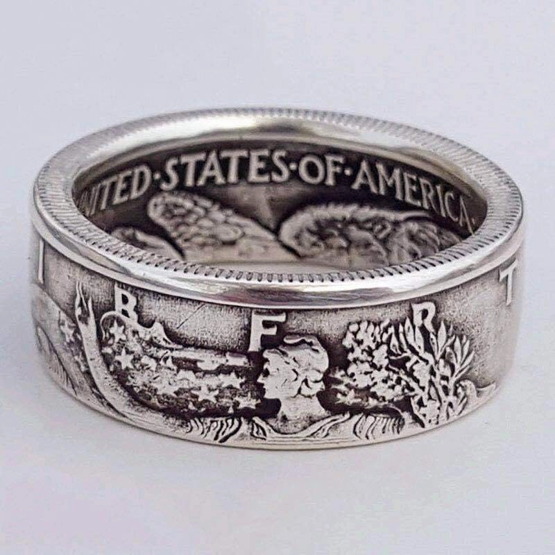 Wholesale Dollar Engraved 1945 Alloy Ring