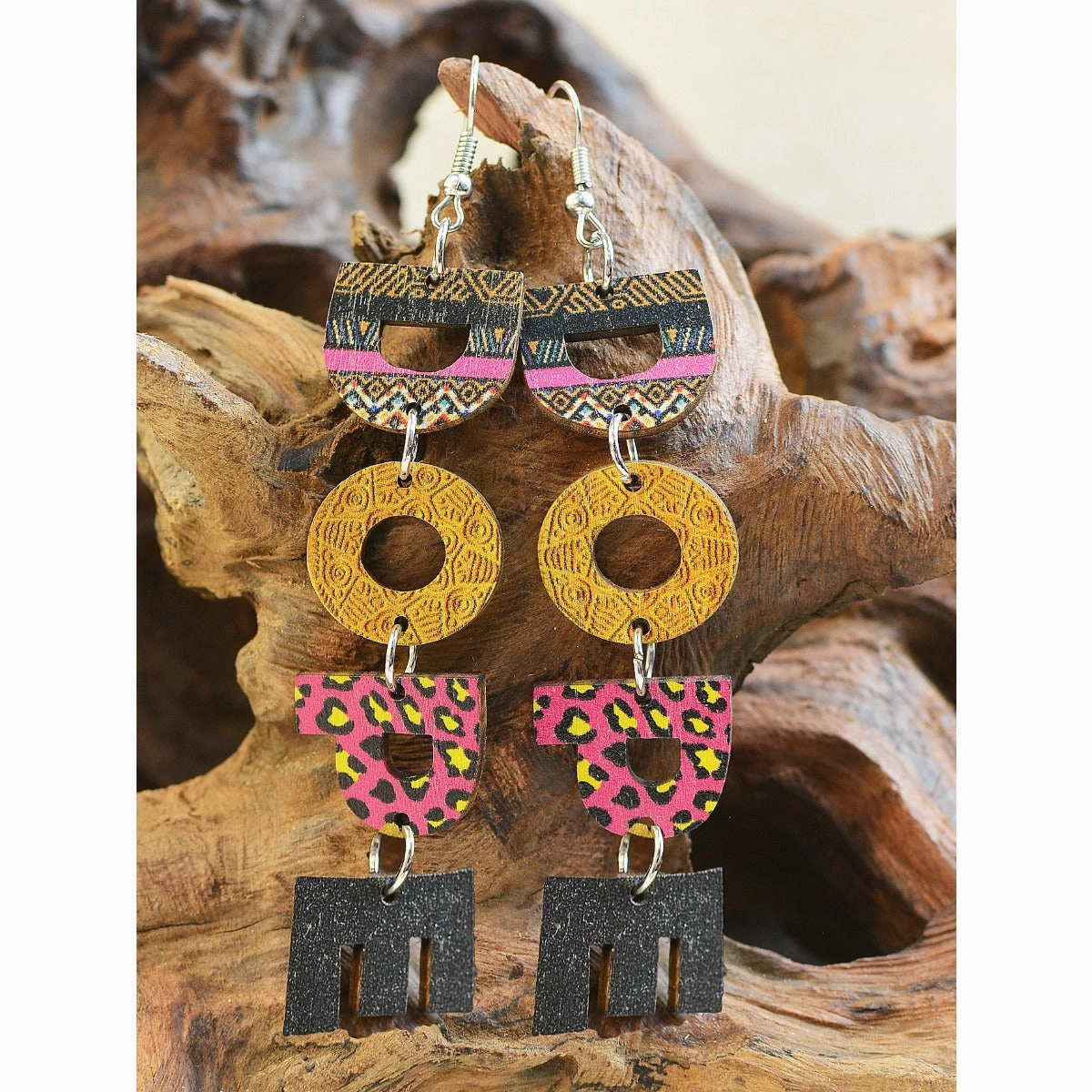 Wholesale DOPE Wooden Earrings